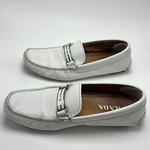 Prada mens leather loafers size 8 - Picture 10 of 11
